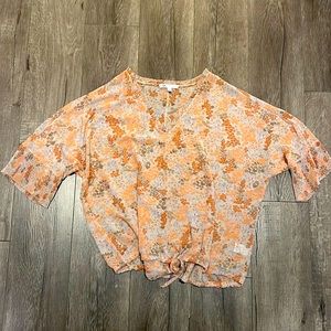 COPY - DR2 Printed Chiffon Bubble top size XL